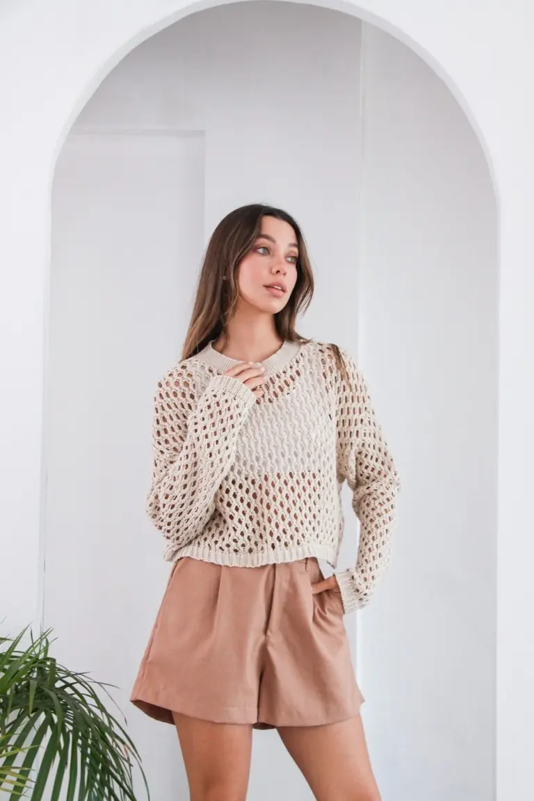 Sweater Calado Elegante de Hesed en Buzos y Sweaters para argentina