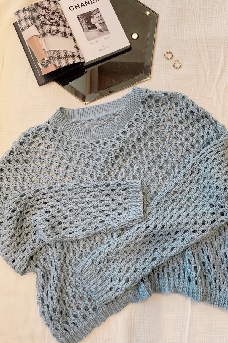 Sweater Calado Elegante de Hesed en Buzos y Sweaters para argentina