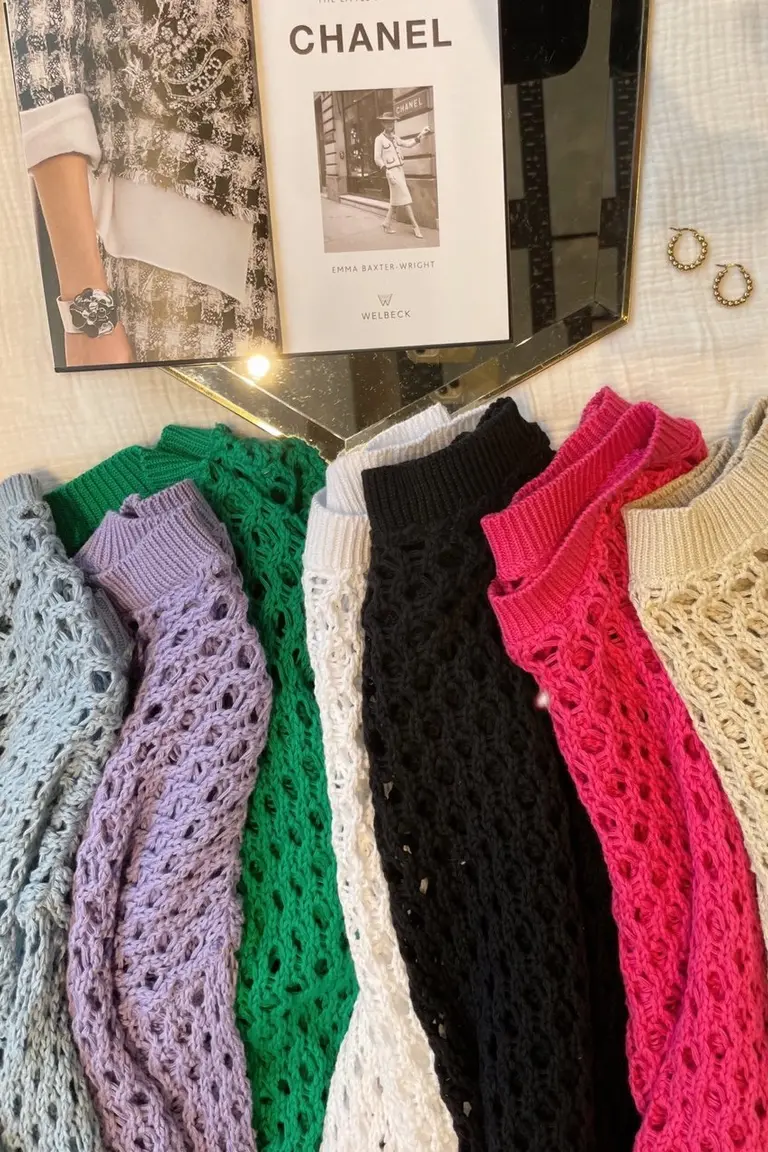 Sweater Calado Elegante de Hesed en Buzos y Sweaters para argentina