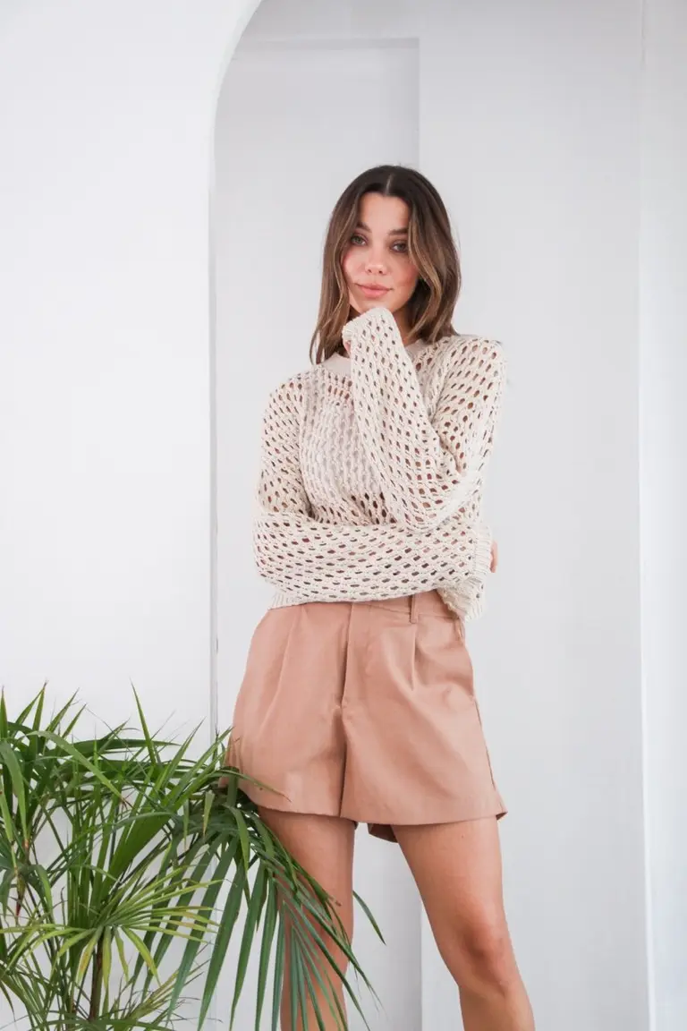 Sweater Calado Elegante de Hesed en Buzos y Sweaters para argentina