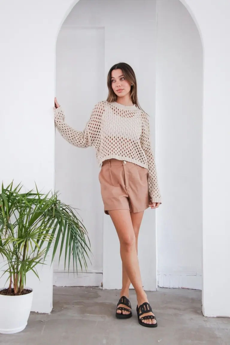 Sweater Calado Elegante de Hesed en Buzos y Sweaters para argentina