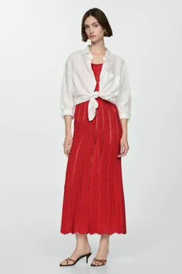Vestido punto calado lazos de Mango en Vestidos para argentina