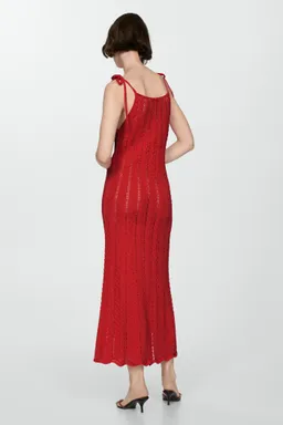 Vestido punto calado lazos de Mango en Vestidos para argentina