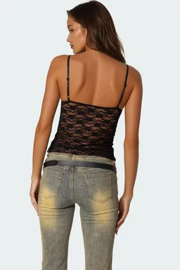 Musculosa eira encaje transparente de Edikted en Tops para argentina