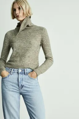 Jeans rectos cropped blanco de Mango en Pantalones para argentina