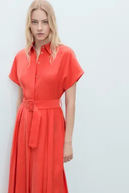 Vestido midi evasé cinturón de Mango en Vestidos para argentina