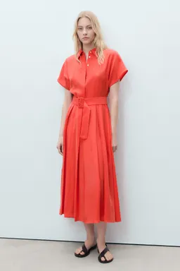 Vestido midi evasé cinturón de Mango en Vestidos para argentina