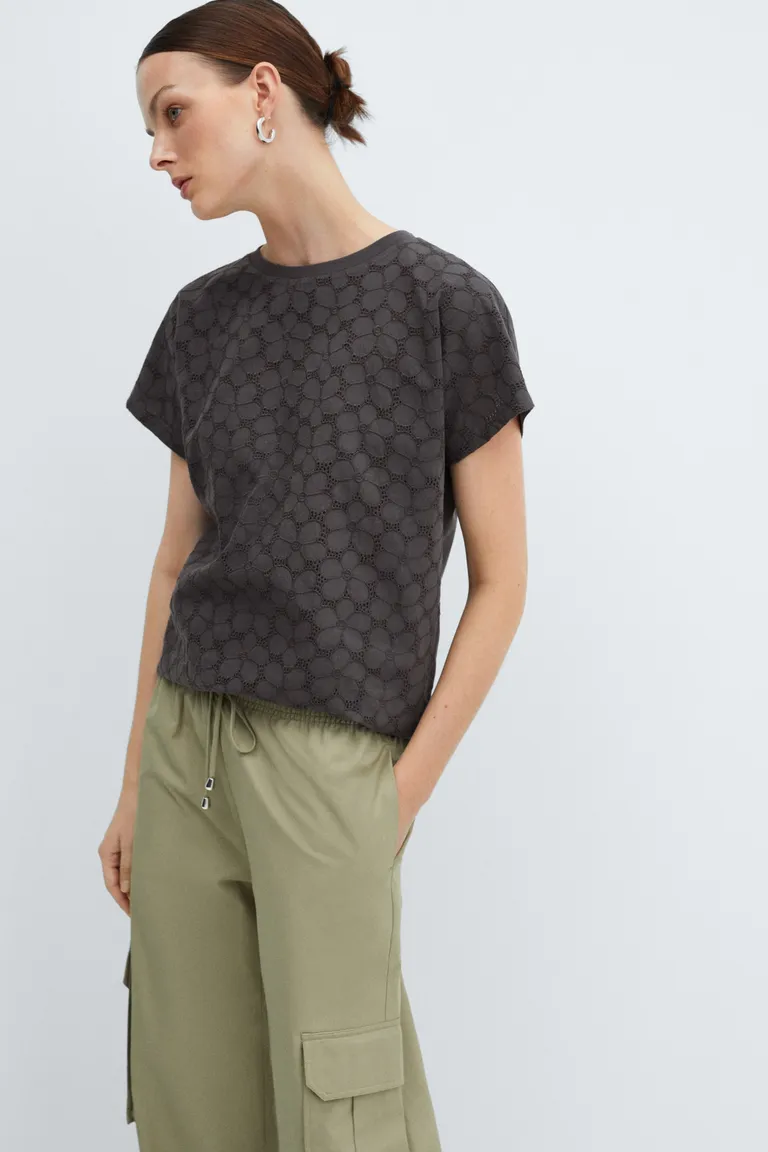Remera calada algodón de Mango en Remeras para argentina