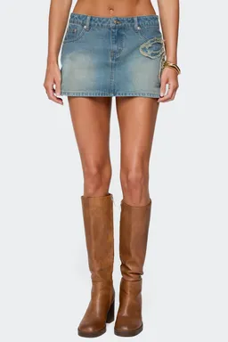 Minifalda denim bowiee de Edikted en Shorts para argentina