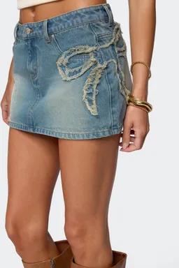 Minifalda denim bowiee de Edikted en Shorts para argentina