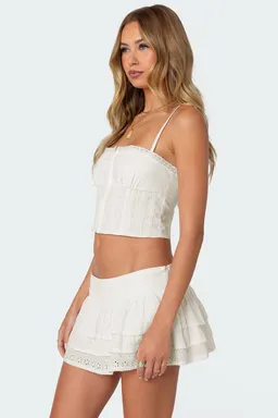 Musculosa tipo lino texturada de Edikted en Tops para argentina