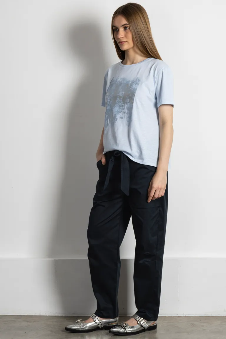 Pantalón piqui de corte recto y cintura elástica para mujer de Kill en Pantalones para argentina