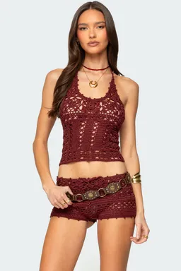 Top halter crochet kelani de Edikted en Tops para argentina