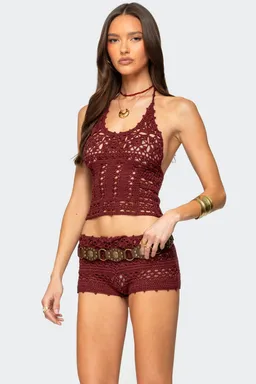 Top halter crochet kelani de Edikted en Tops para argentina
