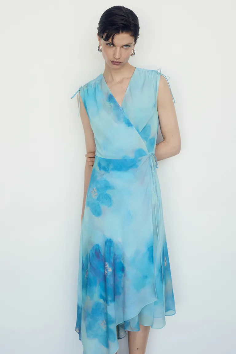 Vestido cruzado estampado de Mango en Vestidos para argentina
