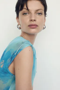 Vestido cruzado estampado de Mango en Vestidos para argentina