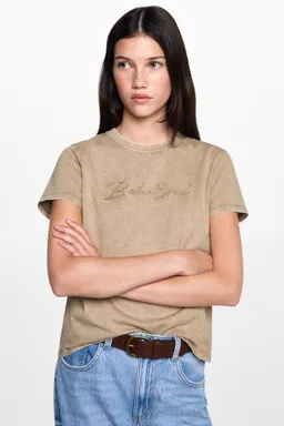 Remera algodón efecto lavado de Mango Teen en Remeras para argentina