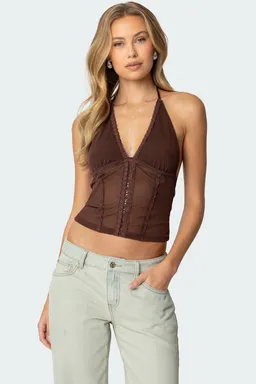 Halter lucie malla encaje de Edikted en Tops para argentina