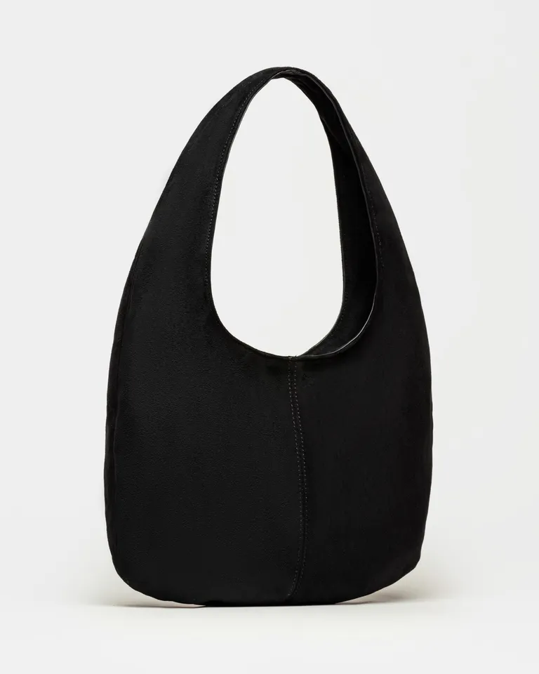 Cartera de Hombro Ovalada en Efecto Gamuza para Mujer de Prüne en Bolsos y Carteras para argentina