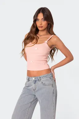 Musculosa lazo rib emilia de Edikted en Tops para argentina