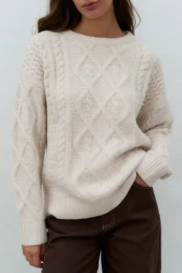 Sweater Trenzado Oversized de Sky en Buzos y Sweaters para argentina