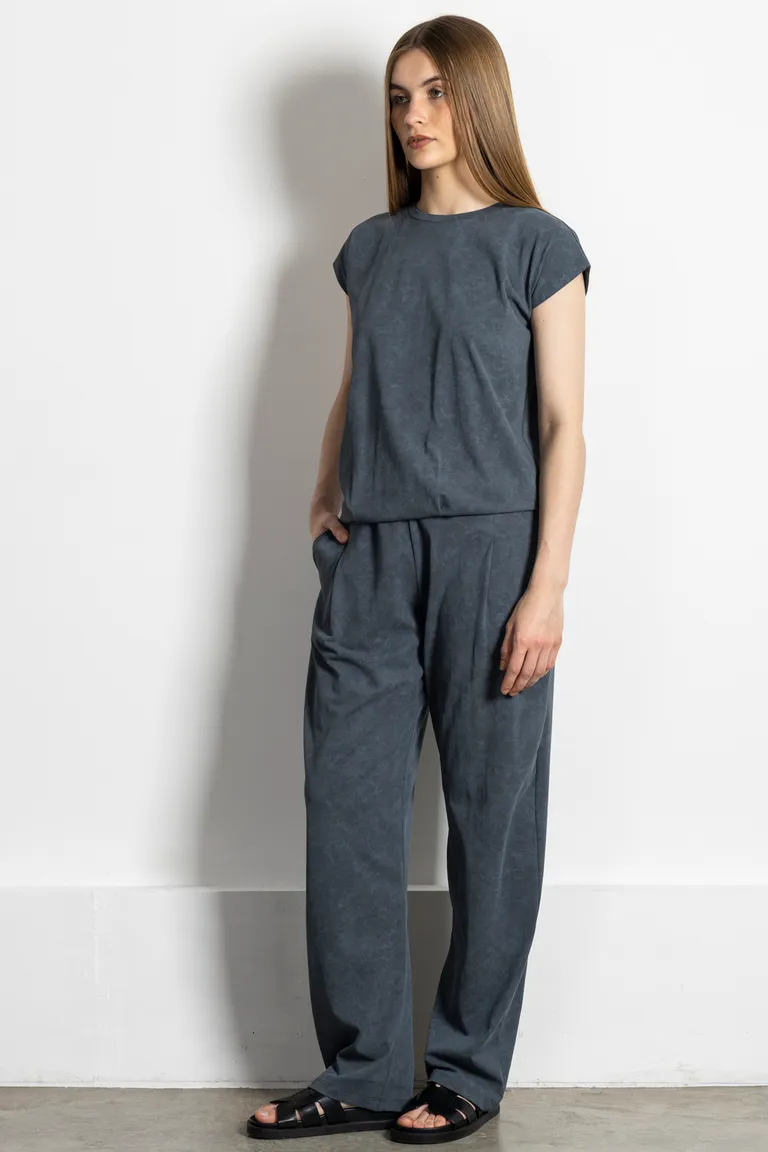 Remera de algodón musculosa con tablas en el delantero y silueta amplia para mujer de Kill en Remeras para argentina