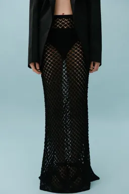 Falda crochet asimétrica de Mango en Faldas para argentina