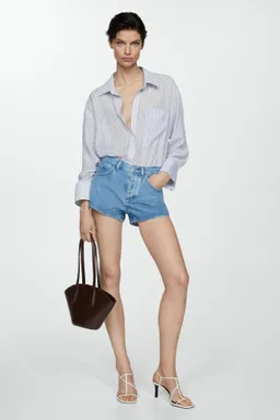 Camisa rayada con bolsillo de Mango en Camisas para argentina