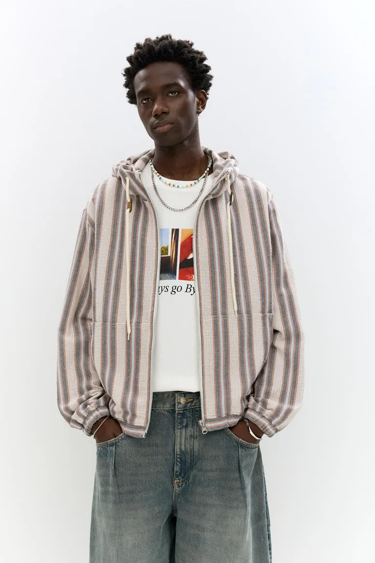 Campera rústica rayas de Pull&Bear en Abrigos y Camperas para argentina