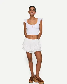 Top rústico fruncido de Bershka en Tops para argentina