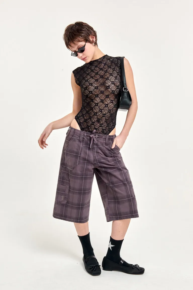 Elegante body de encaje semi-transparente para mujeres de 47 Street en Bodies para argentina