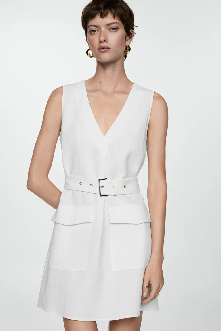 Vestido bolsillos cinturón de Mango en Vestidos para argentina