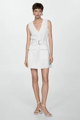 Vestido bolsillos cinturón de Mango en Vestidos para argentina
