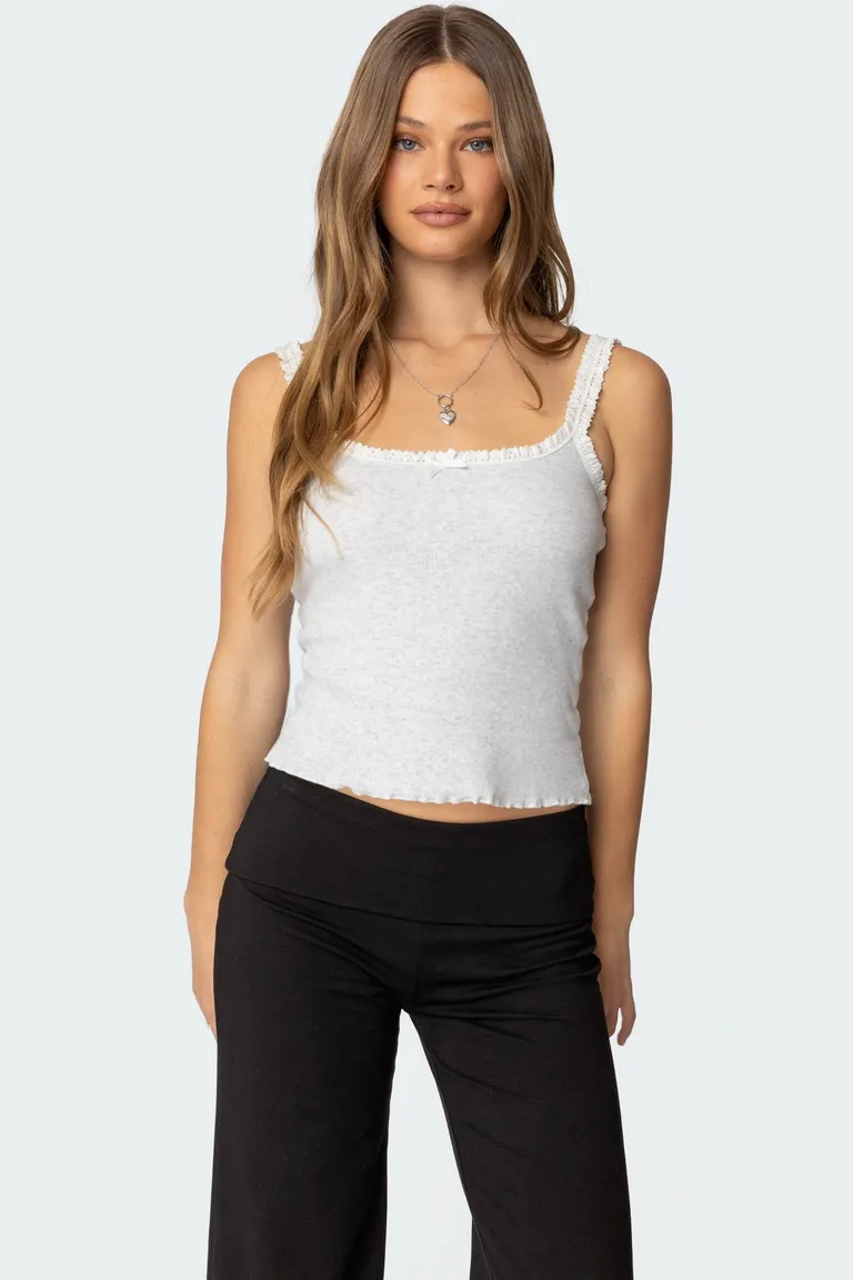 Musculosa teagan acanalada de Edikted en Tops para argentina