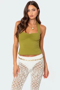 Top halter fruncido poet de Edikted en Tops para argentina