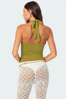 Top halter fruncido poet de Edikted en Tops para argentina