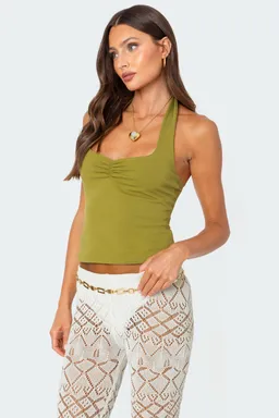 Top halter fruncido poet de Edikted en Tops para argentina