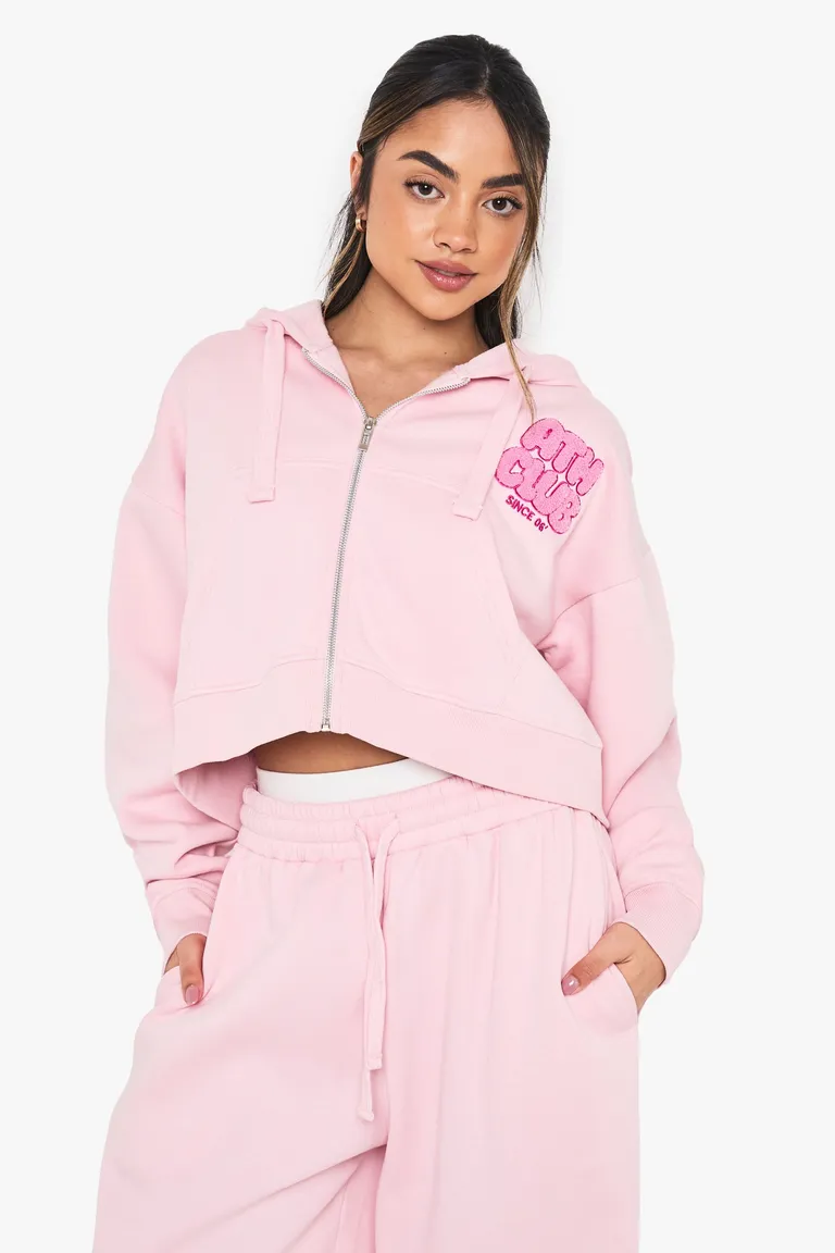 Buzo club deportivo aplique toalla de Boohoo en Buzos y Sweaters para argentina
