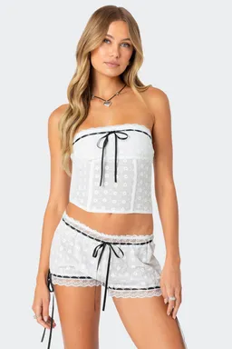 Corset ojalillos cinta de Edikted en Tops para argentina