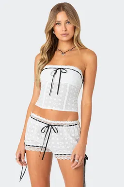 Corset ojalillos cinta de Edikted en Tops para argentina