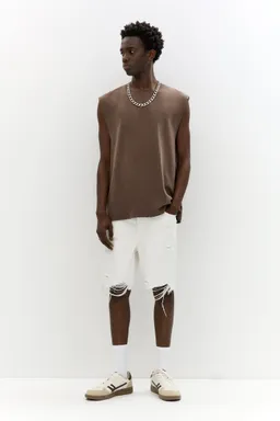 Bermuda denim straight rotos de Pull&Bear en Bermudas y Shorts para argentina