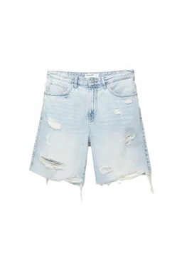 Bermuda denim straight rotos de Pull&Bear en Bermudas y Shorts para argentina