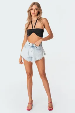 Kai crop top ajustable strapless de Edikted en Tops para argentina