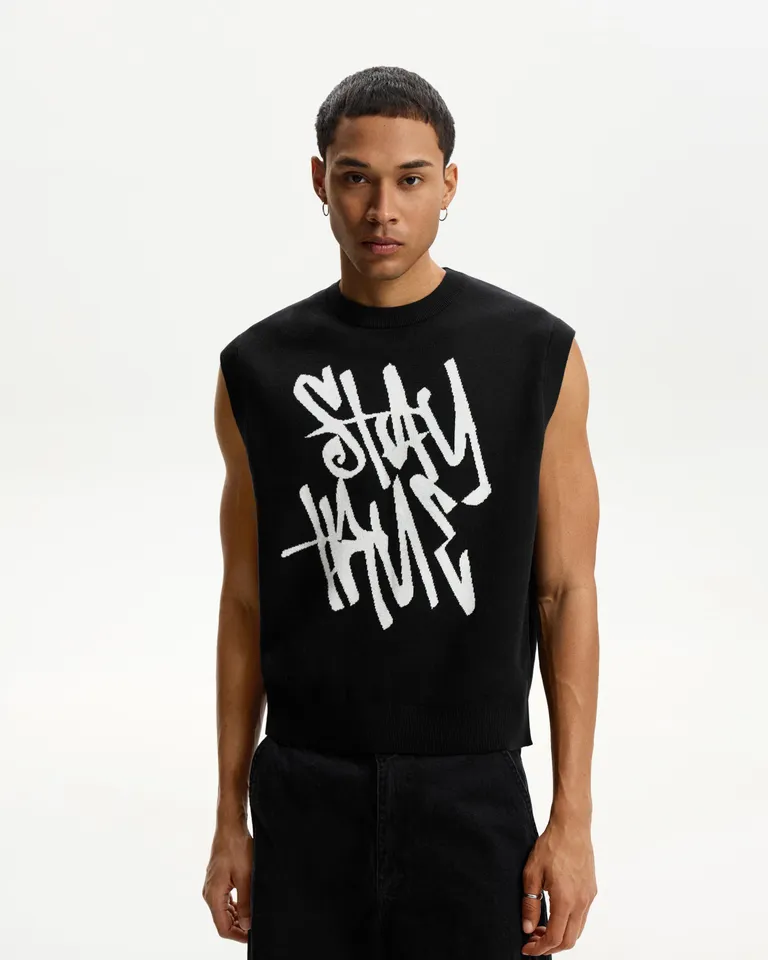 Chaleco estampado de Bershka en Remeras y Polos para argentina