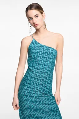 Vestido asimétrico estampado fiesta de Mango Teen en Vestidos para argentina