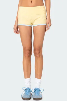 Short lucky plegado contraste de Edikted en Shorts para argentina
