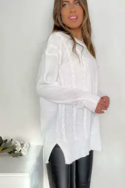 Sweater largo full trenzado owen de Benka en Buzos y Sweaters para argentina