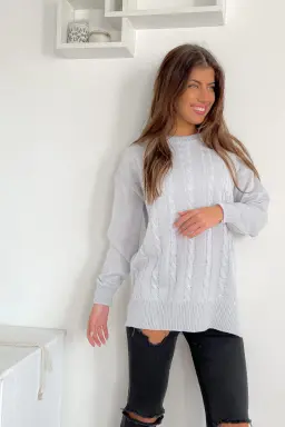 Sweater largo full trenzado owen de Benka en Buzos y Sweaters para argentina