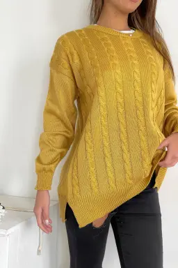 Sweater largo full trenzado owen de Benka en Buzos y Sweaters para argentina
