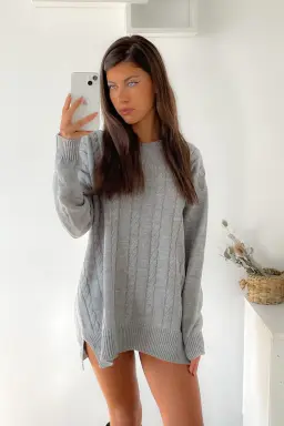 Sweater largo full trenzado owen de Benka en Buzos y Sweaters para argentina